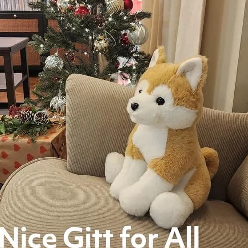 WEIGEDU Japanese Akita Shiba Stuffed Animal Plush Toy 33cm (13 inches) | ASTM-Tested Non-Toxic Toy thumbnail 3