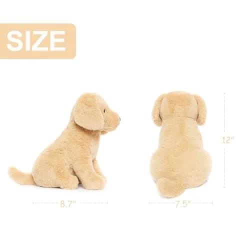 WEIGEDU Golden Retriever Stuffed Animal Dog Puppy Plush Toy 30cm (12 inch) | ASTM Tested & CPSIA Compliant thumbnail 5