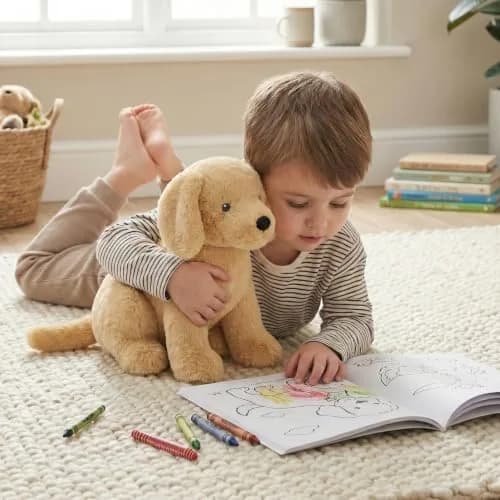 WEIGEDU Golden Retriever Stuffed Animal Dog Puppy Plush Toy 30cm (12 inch) | ASTM Tested & CPSIA Compliant thumbnail 6