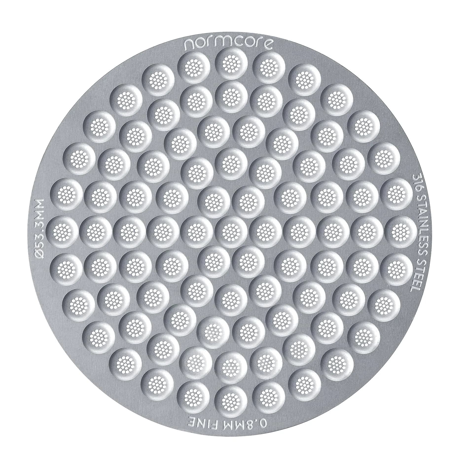 Normcore Black 53.3mm x 0.8mm Ultra-Slim Puck Screen for 54mm Portafilter - main product image