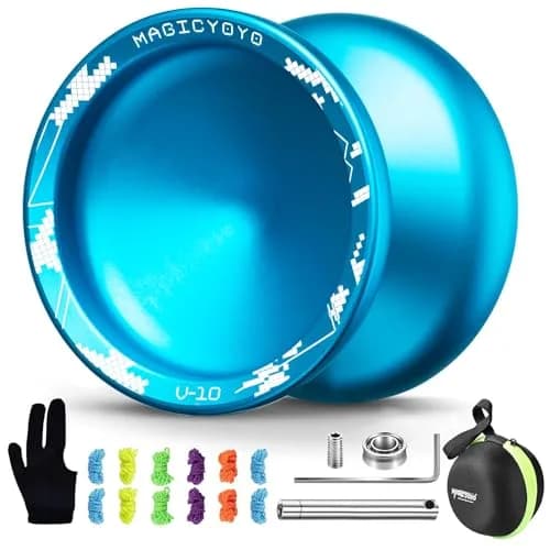 MAGICYOYO V10 Professional Finger Spin Yoyo for DNA Tricks | Metal Yoyo with Responsive & Unresponsive Modes thumbnail 1