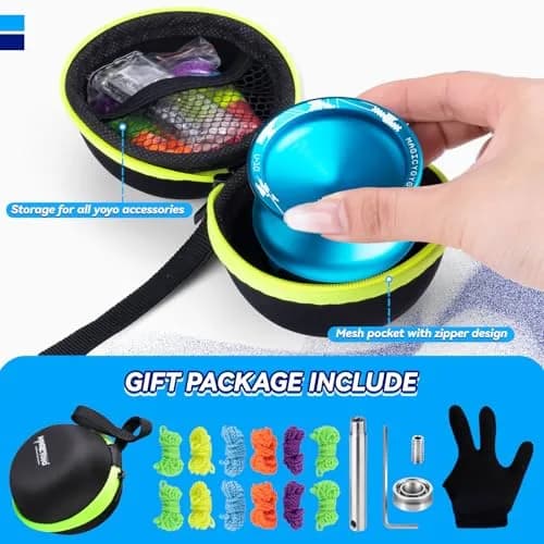 MAGICYOYO V10 Professional Finger Spin Yoyo for DNA Tricks | Metal Yoyo with Responsive & Unresponsive Modes thumbnail 7