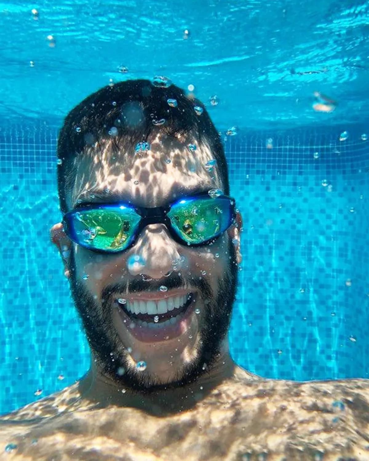 Aegend Aqua Blue Swim Goggles for Adults & Youth - No Leaking, 180° Panoramic Clear View - view 2