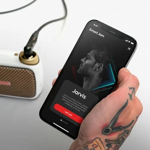 Positive Grid Spark GO 5W Ultra-Portable Smart Amp & Speaker – Pearl | 10.16cm (4 inch) Speaker thumbnail 2