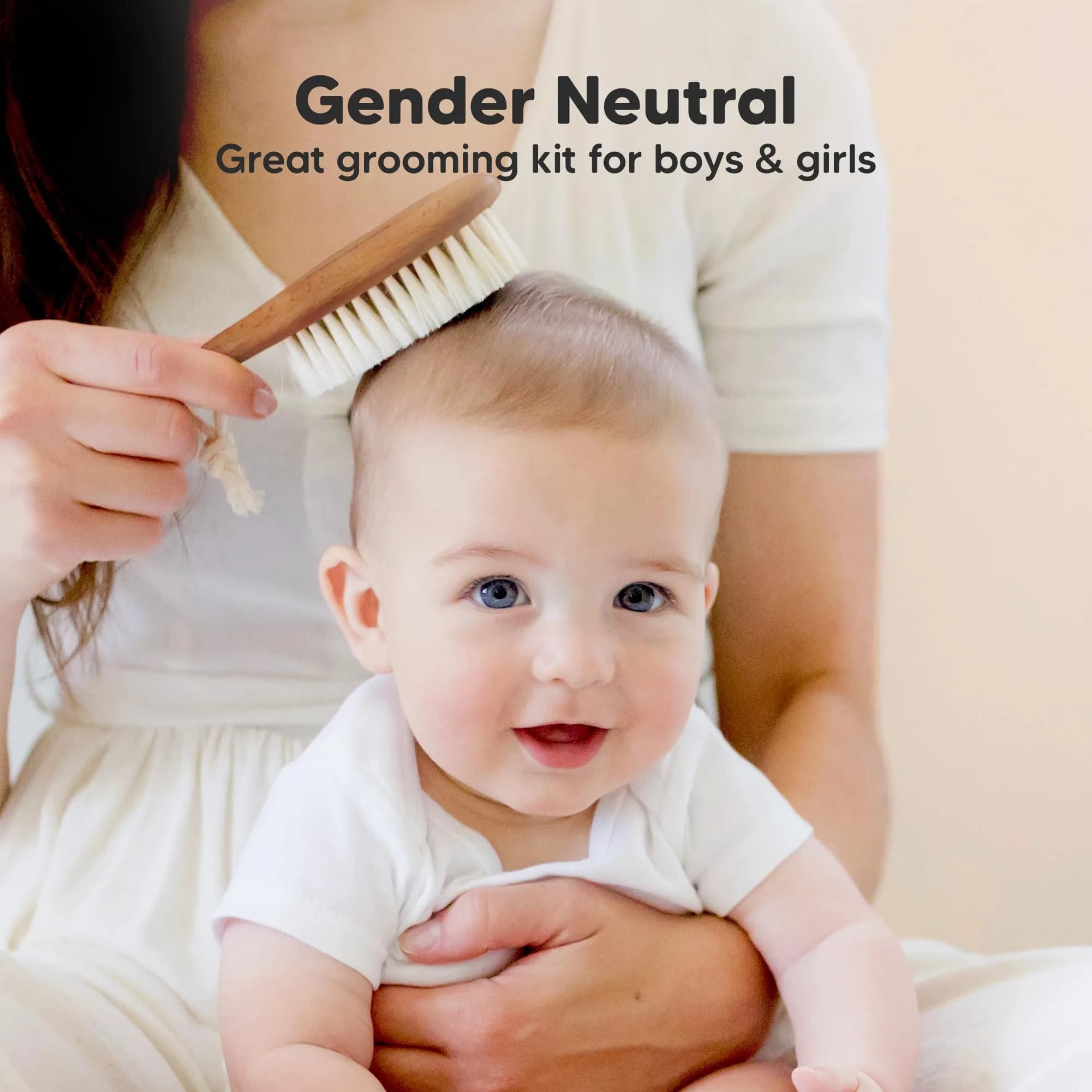 KeaBabies Wooden Baby Hair Brush for Toddler Infant Cradle Cap | Gentle Goat Hair thumbnail 8