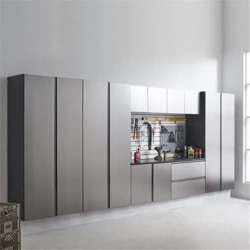 Klair Living Nova Series Wood Base Drawer Wall Mounted Garage Cabinet in Metallic Gray (32 in W x 24 in H x 20 in D) thumbnail 9