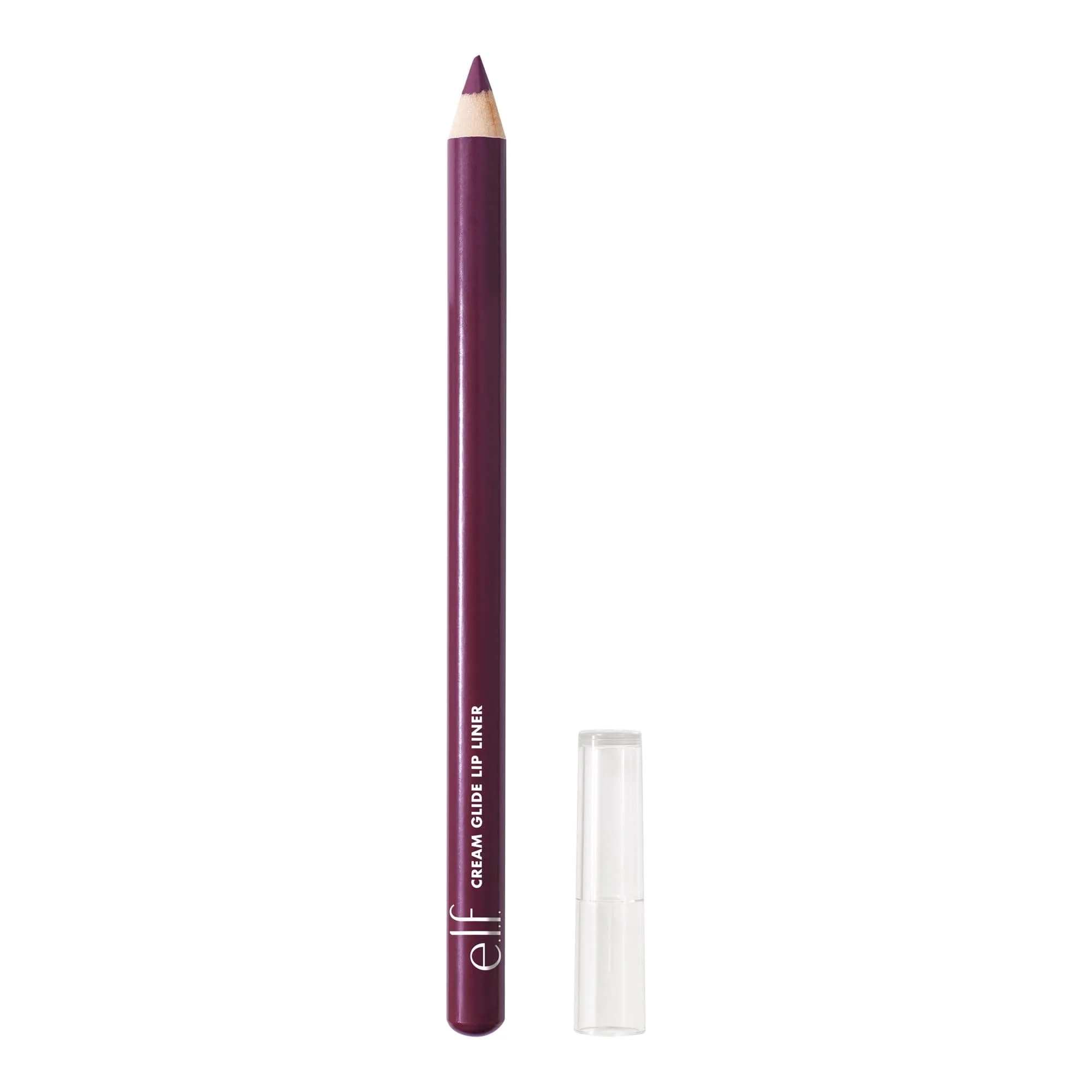 e.l.f. Cream Glide Lip Liner, Plum & Get It, 0.03 oz (0.85 g) | Smooth Semi-Matte Finish - main product image