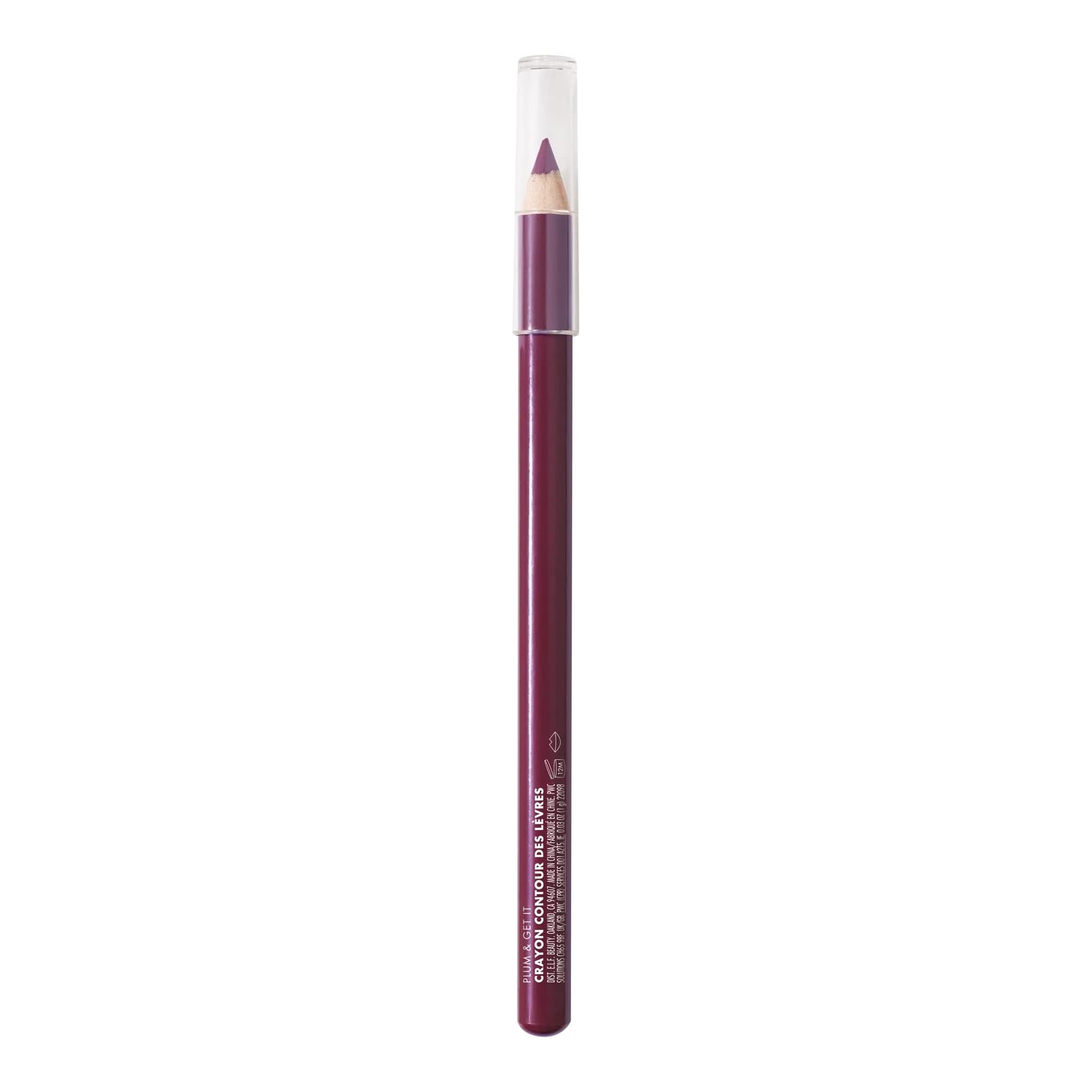 e.l.f. Cream Glide Lip Liner, Plum & Get It, 0.03 oz (0.85 g) | Smooth Semi-Matte Finish - view 7