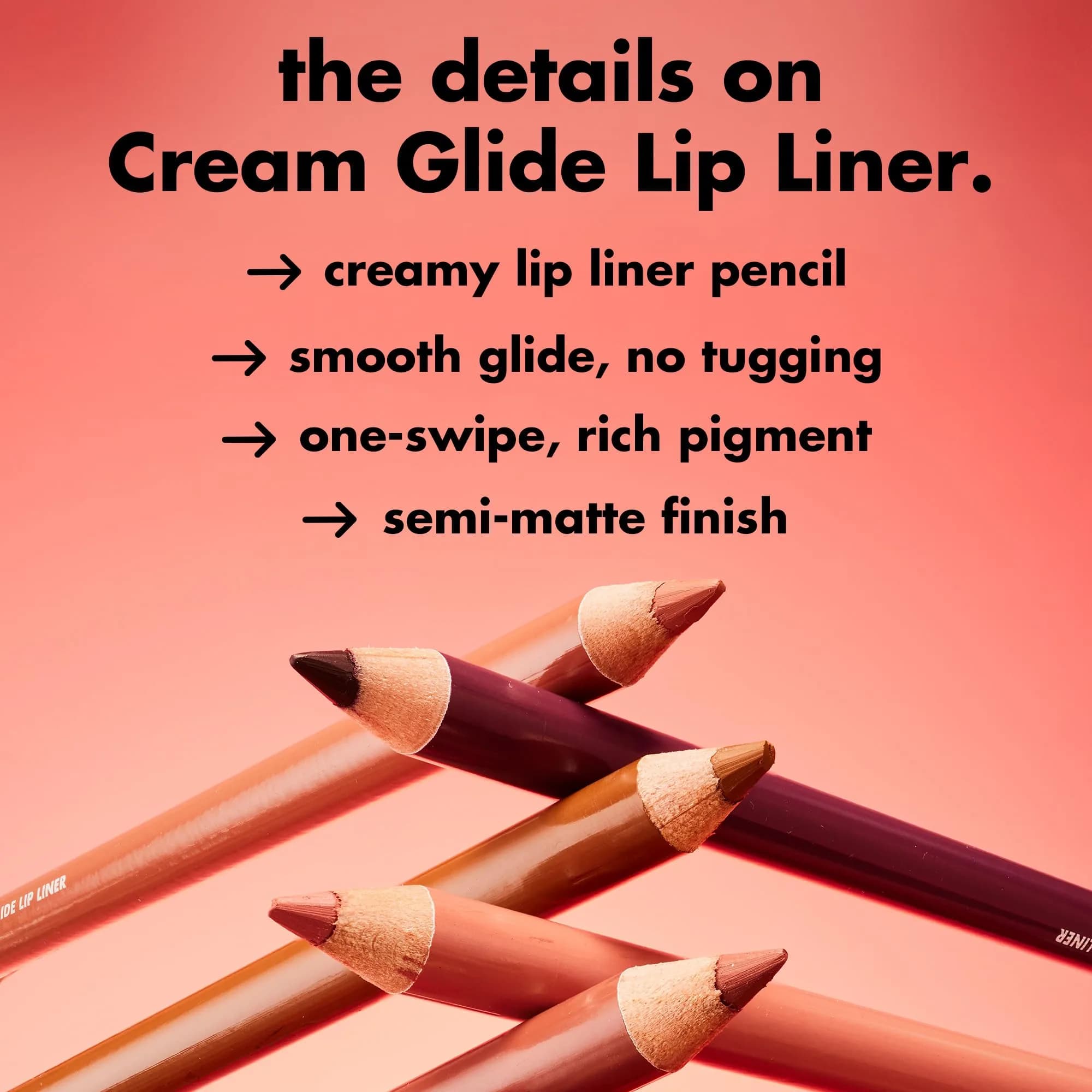 e.l.f. Cream Glide Lip Liner, Plum & Get It, 0.03 oz (0.85 g) | Smooth Semi-Matte Finish - view 3
