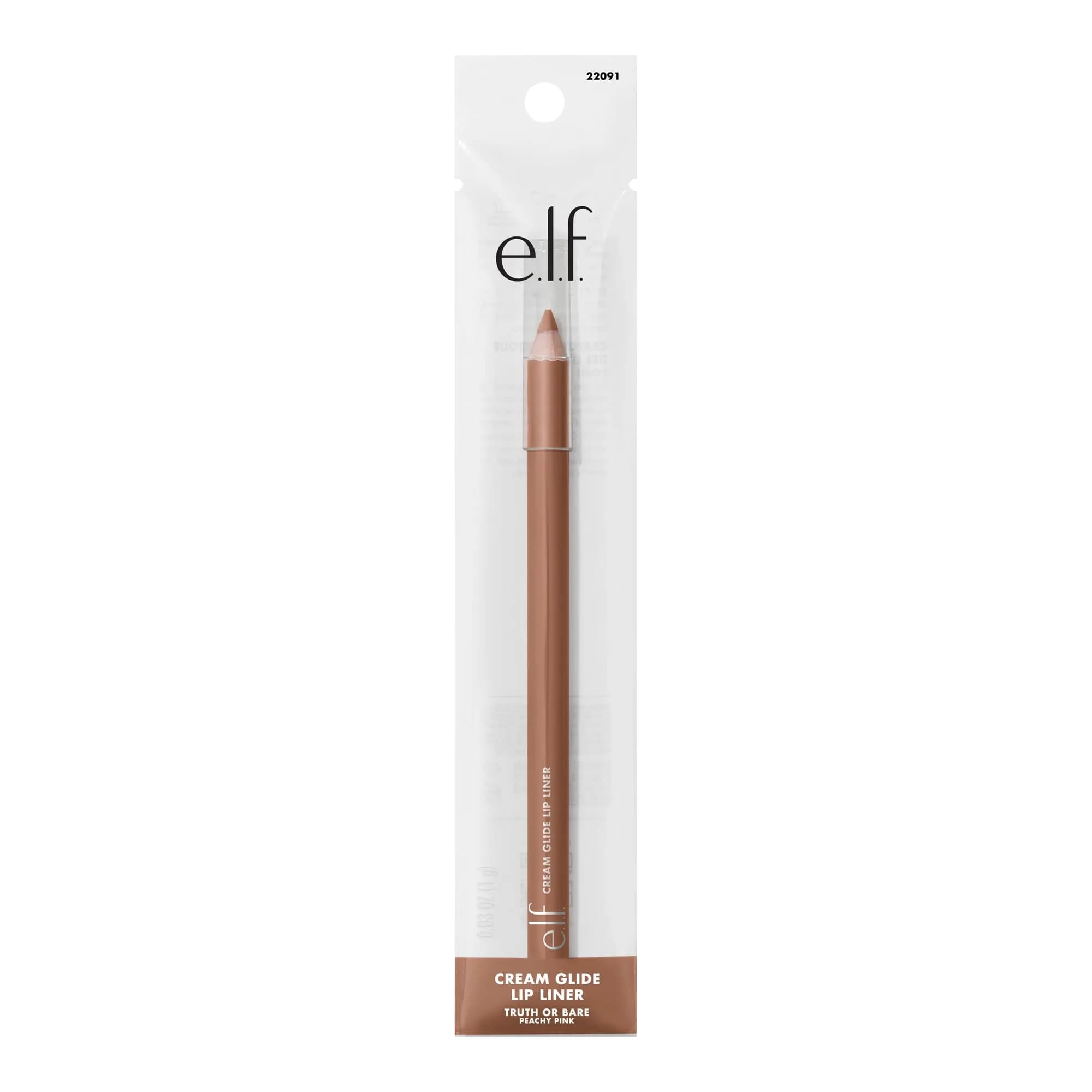 e.l.f. Cream Glide Lip Liner, Truth or Bare | Smooth Semi-Matte Finish, Vegan & Cruelty-Free - view 8