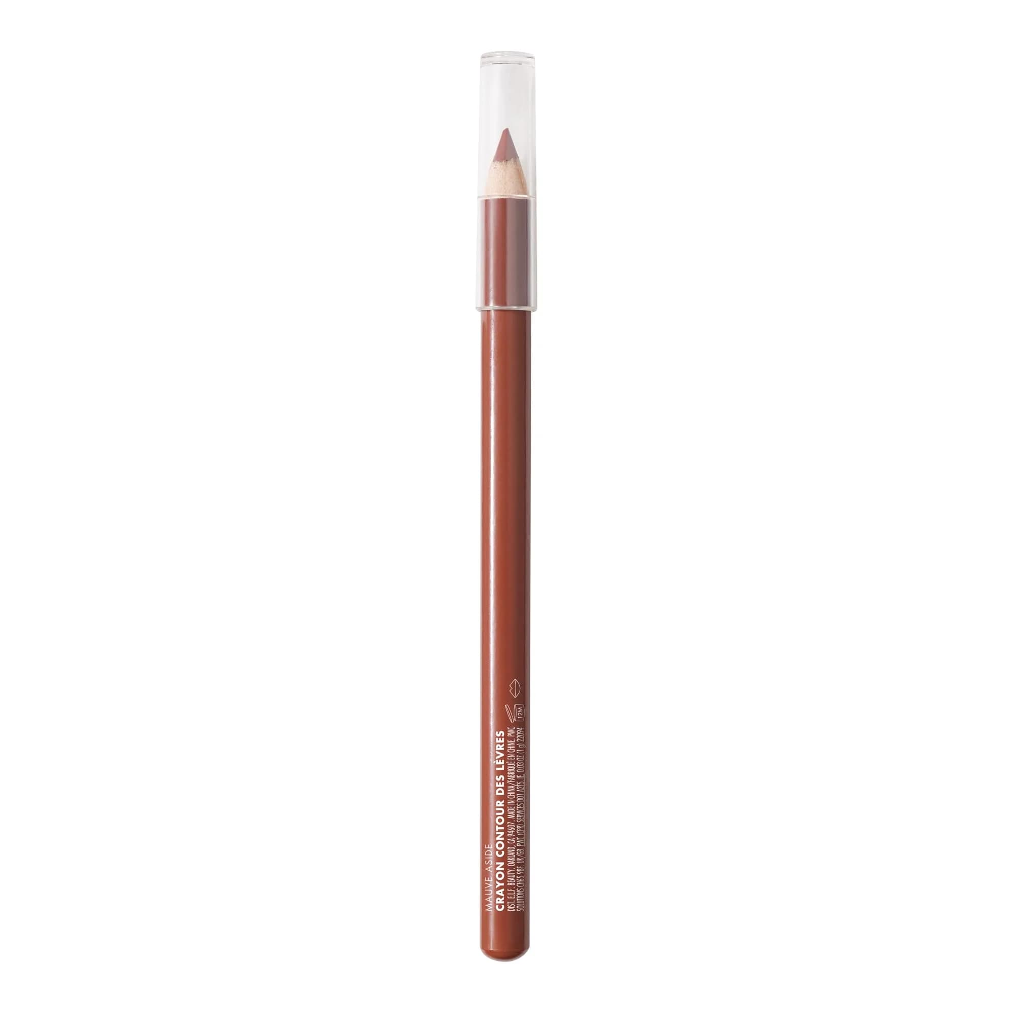 e.l.f. Cream Glide Lip Liner, Mauve Aside (0.03 oz / 0.85 g) | Smooth Semi-Matte Finish - view 7