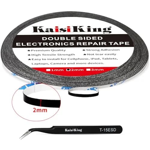 Kaisiking 2pcs 2mm x 50M LCD Repair Tape Phone Screen Adhesive Tape | Waterproof, High Adhesion, Easy to Use thumbnail 2