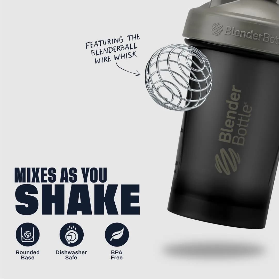 BlenderBottle Classic V2 Shaker Bottle 709ml (24oz) | Powerful Mixing System with Stainless Steel Whisk - view 3