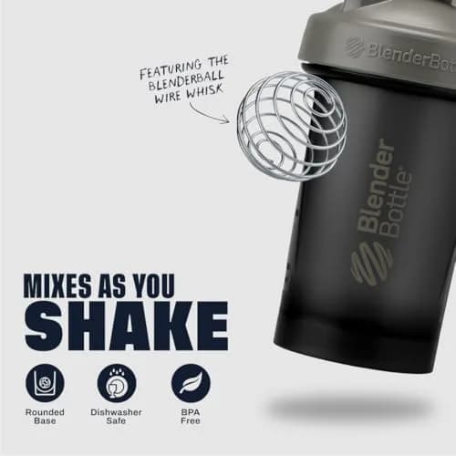 BlenderBottle Classic V2 Shaker Bottle 709ml (24oz) | Powerful Mixing System with Stainless Steel Whisk thumbnail 3