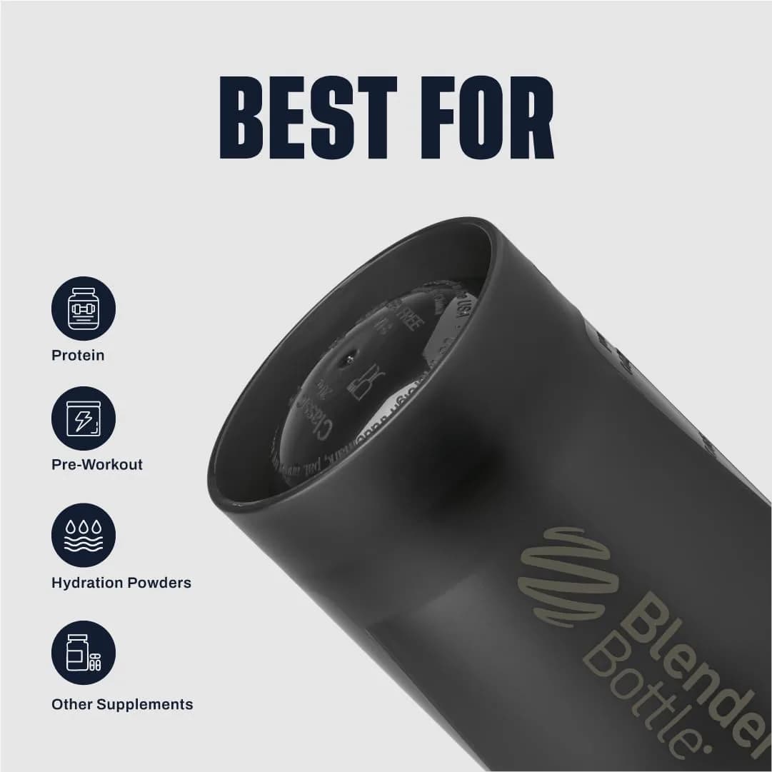 BlenderBottle Classic V2 Shaker Bottle 709ml (24oz) | Powerful Mixing System with Stainless Steel Whisk - view 4