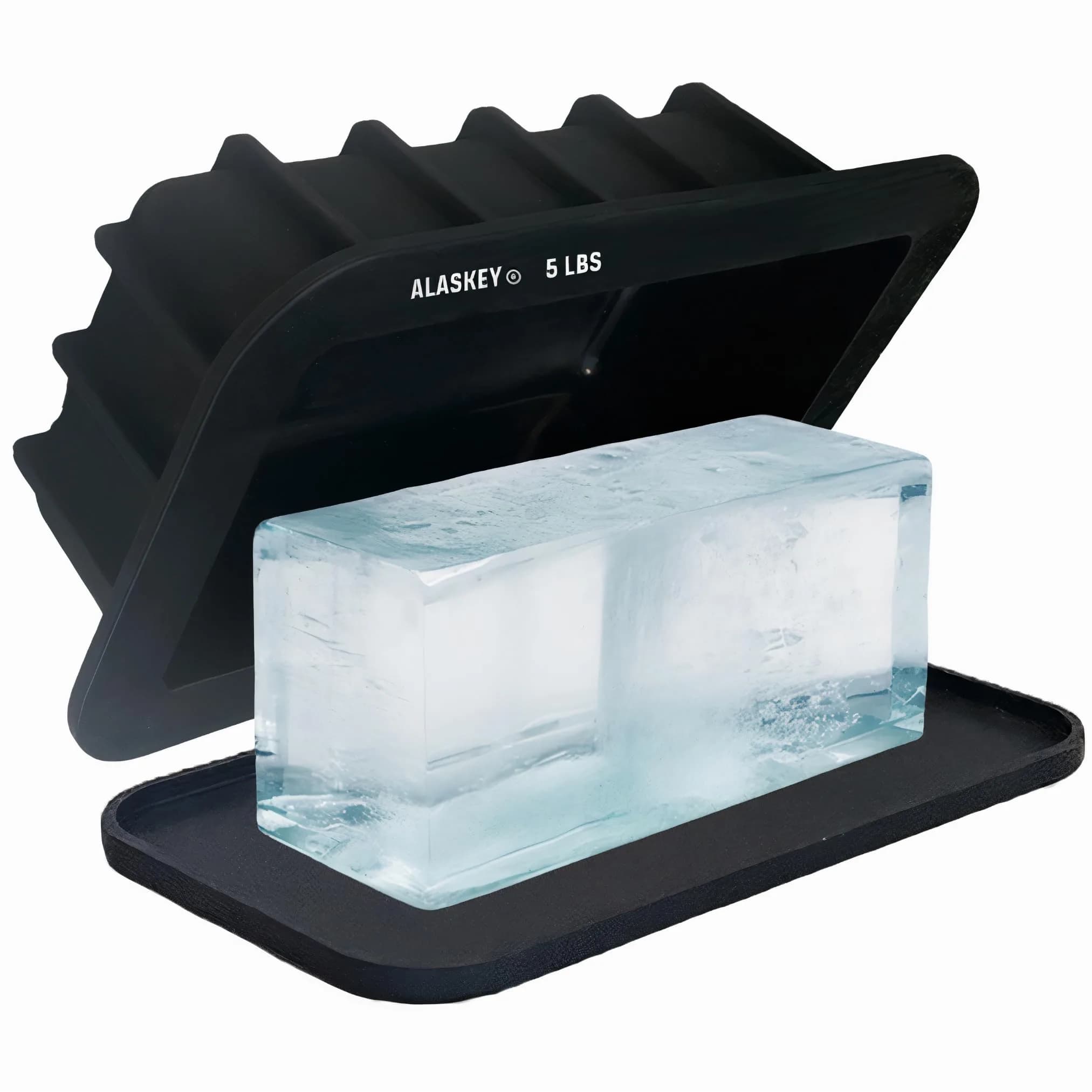 Alaskey Extra Large Ice Block Mold 2.5 L (5 lbs) With Lid | Professional Silicone Mold for Giant Ice Cubes - main product image