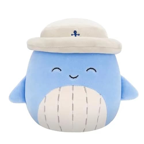 Squishmallows Original 5-Inch Samir Blue Whale Plush Toy | Official Jazwares Stuffed Animal thumbnail 1