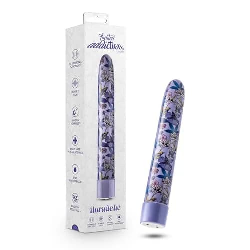 Blush Novelties Limited Addiction Floradelic 7" | Slim G-Spot Clitoral Vibrator thumbnail 1