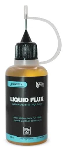 QUIMTECH Liquid Solder Flux Dropper 30ml (1 Oz.) | Advanced RMA Rosin Formula for Electronics thumbnail 1