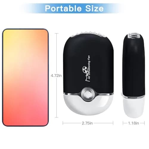 mlogiroa Lash Fan Mini Portable for Eyelash Extension | Rechargeable USB C Eyelash Dryer (Small 1.18 in x 2.7 in x 4.7 in) thumbnail 5