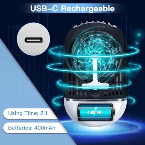 mlogiroa Lash Fan Mini Portable for Eyelash Extension | Rechargeable USB C Eyelash Dryer (Small 1.18 in x 2.7 in x 4.7 in) thumbnail 3