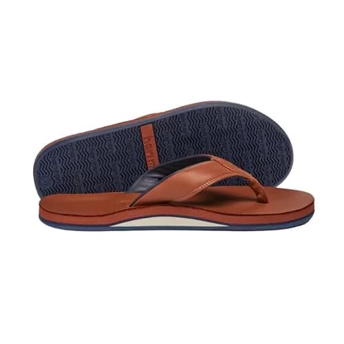 Hari Mari Clipper Cask Flip Flop Waterproof Leather 13 | Nautical Water-Ready Adult Men thumbnail 6