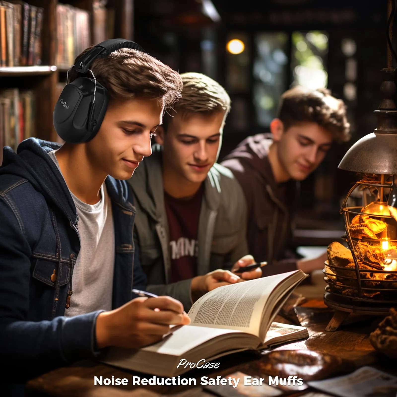 ProCase NRR 28dB Noise Cancelling Earmuffs | 28dB Noise Reduction, ANSI S3.19 Certified, Foldable Design - view 5
