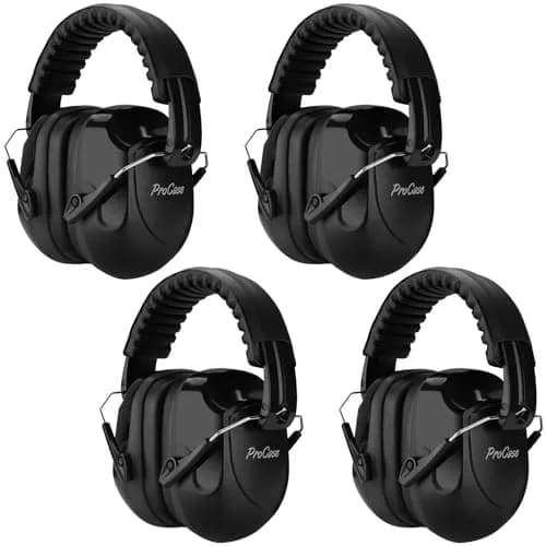 ProCase NRR 28dB Noise Cancelling Earmuffs | 28dB Noise Reduction, ANSI S3.19 Certified, Foldable Design thumbnail 1
