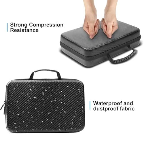 CAIOVSE Watch Travel Case, 8 Slots | Hard Watch Organizer with Removable Shockproof Pillows thumbnail 4