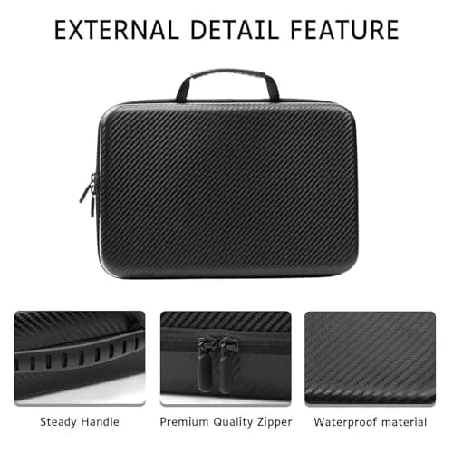 CAIOVSE Watch Travel Case, 8 Slots | Hard Watch Organizer with Removable Shockproof Pillows thumbnail 3