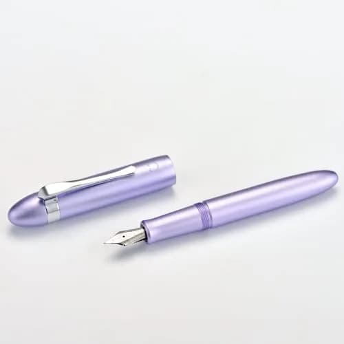 HONG DIAN M1 Fountain Pen Fine Nib, Purple & Submarine Shape Aluminium Short Mini Pocket Travel Pen | Elegant Aluminium Design, Smooth Ink Flow, Compact & Durable thumbnail 2