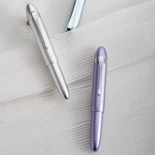 HONG DIAN M1 Fountain Pen Extra Fine Nib, Silver Submarine Shape Aluminium Pocket Travel Pen | Smooth Ink Flow Writing Instrument thumbnail 6