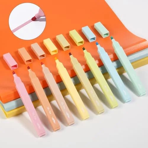 Mr. Pen Aesthetic Highlighters No Bleed, 8 Pack, Assorted Pastel Colors | Chisel Tip, Fast Dry, Journaling Supplies thumbnail 9