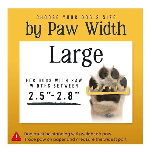 DOK TigerToes Premium Non-Slip Dog Socks Large (2.5"-2.8" Paw Width) | Extra-Thick Grip for Hardwood Floors & Hot Pavement thumbnail 5