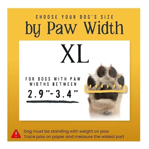 DOK TigerToes Non-Slip Dog Socks XL (2.9"-3.4" Paw Width) | 4-Pack for Hardwood Floors & Hot Pavement thumbnail 5