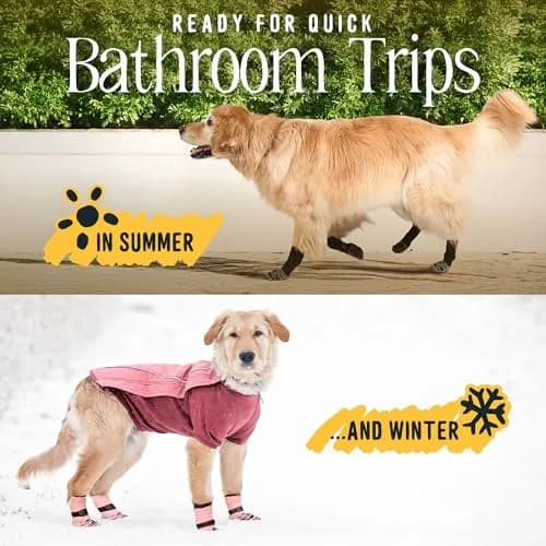 DOK TigerToes Premium Non-Slip Dog Socks for Hardwood Floors - Extra-Thick Grip, Small Size (4-Pack) | Prevents Licking, Slipping, and Protects Paws thumbnail 8