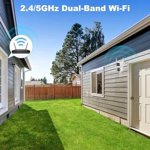 GENBOLT Waterproof PTZ WiFi Security Camera Outdoor 5MP | Dual Lens, Full Color Night Vision, 355° Rotation thumbnail 5