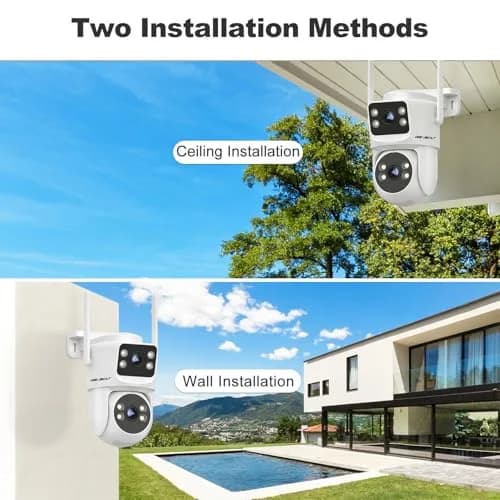 GENBOLT Waterproof PTZ WiFi Security Camera Outdoor 5MP | Dual Lens, Full Color Night Vision, 355° Rotation thumbnail 6