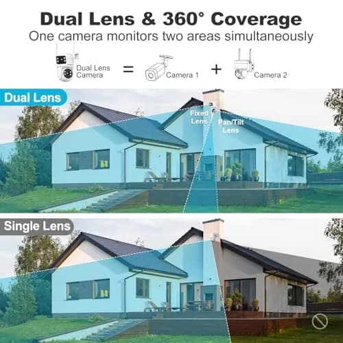 GENBOLT Waterproof PTZ WiFi Security Camera Outdoor 5MP | Dual Lens, Full Color Night Vision, 355° Rotation thumbnail 2