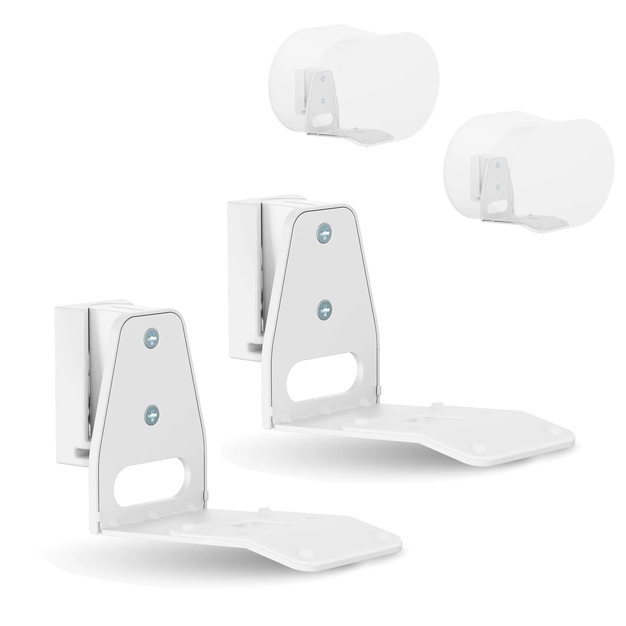 ynVISION.DESIGN White 2 Pack Wall Mount for Sonos Era 300 | Tilt 18° Swivel ±21° — White - Pair