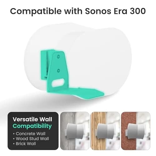 ynVISION.DESIGN White 2 Pack Wall Mount for Sonos Era 300 | Tilt 18° Swivel ±21° thumbnail 5