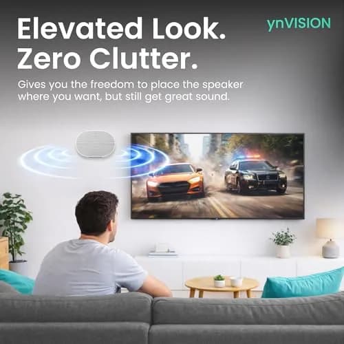 ynVISION.DESIGN White 2 Pack Wall Mount for Sonos Era 300 | Tilt 18° Swivel ±21° thumbnail 2