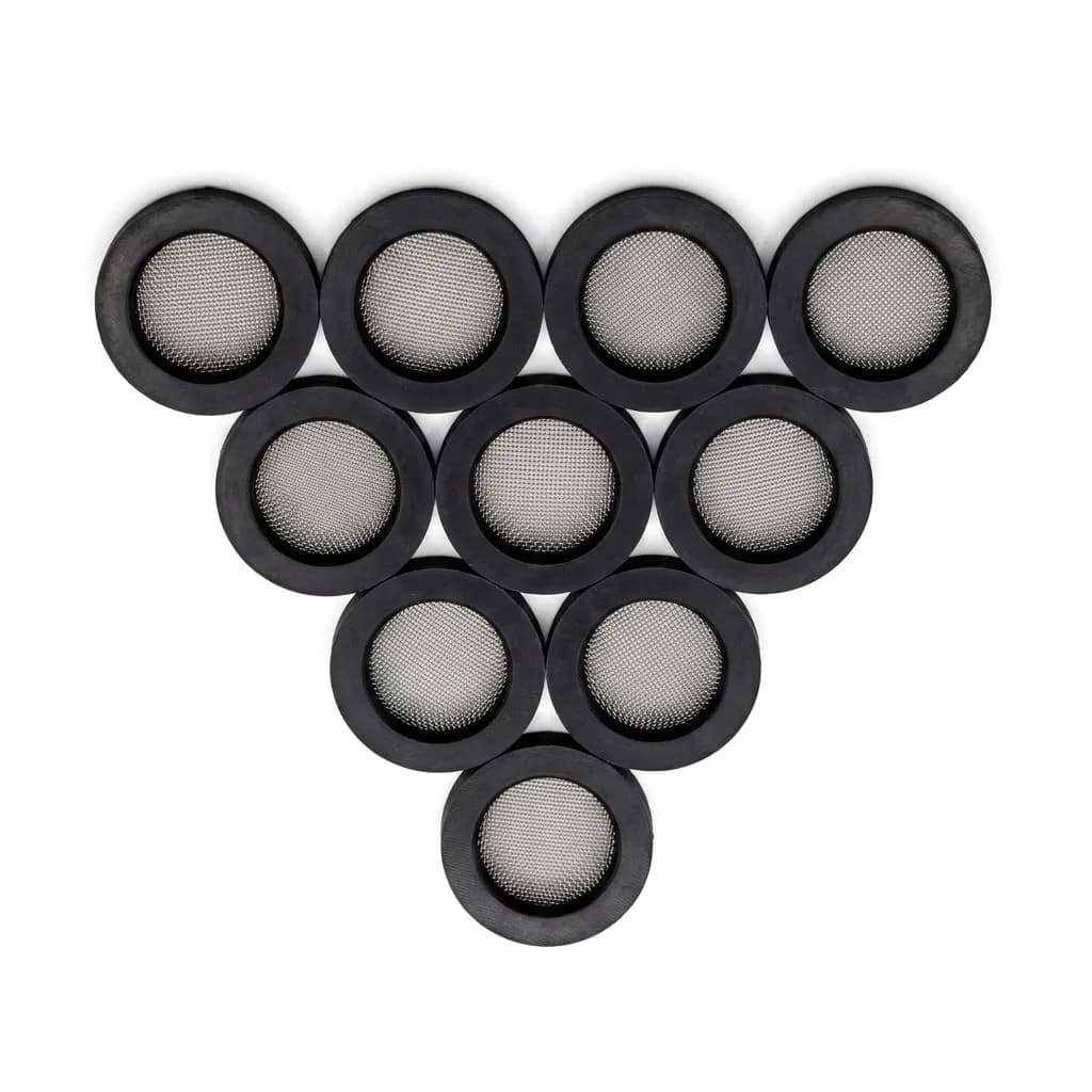 Olivia tree Shower Head Gasket Silicone Washer with Stainless Steel Filter 20-Pack | Flow Restrictor for Water Saving - main product image