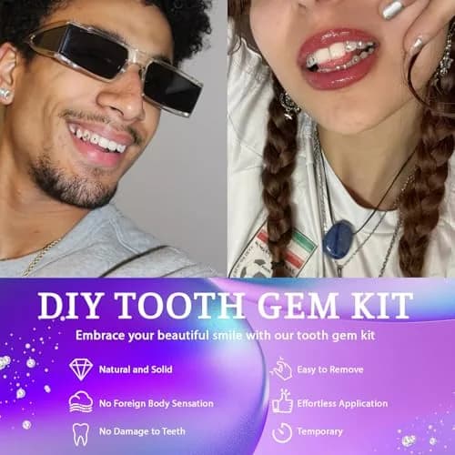 Loeland Tooth Gem Kit, DIY Crystals Teeth Jewelry Kit, Tooth Gems Starter Set | Safe, Durable & Easy to Use thumbnail 5