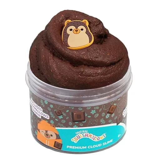 Squishmallows Hans Premium Cloud Slime 8 oz | Chocolate Scent, Reusable, Kids & Adults thumbnail 1