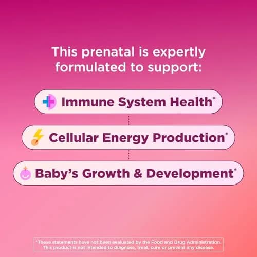 OLLY Prenatal Multivitamin Gummy, Daily Blend for Mommy & Baby - 84 Count | Supports Cellular Energy & Folic Acid for Baby's Growth thumbnail 4