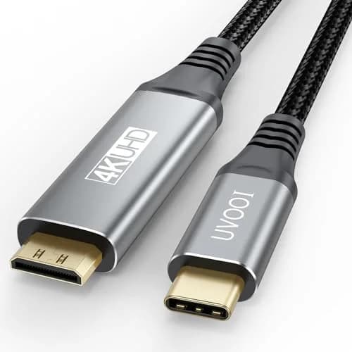 UVOOI USB C to Mini HDMI Cable 6FT (1.83m) | 4K@60Hz High Speed Video Cord thumbnail 1