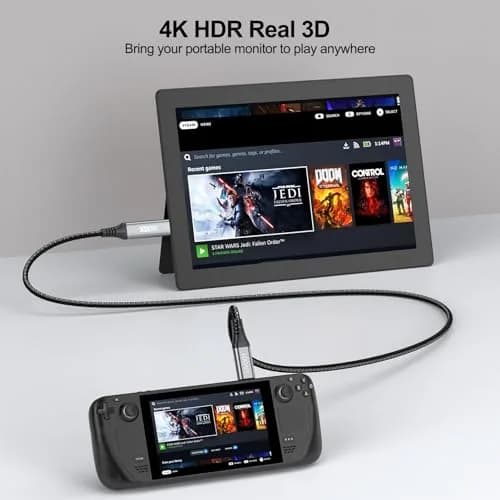 UVOOI USB C to Mini HDMI Cable 6FT (1.83m) | 4K@60Hz High Speed Video Cord thumbnail 7