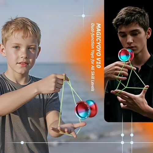 MAGICYOYO V10 Professional Finger Spin Yoyo Dual Mode Responsive & Unresponsive Metal Yo Yo 56mm (2.2in) thumbnail 4