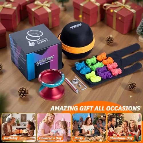 MAGICYOYO V10 Professional Finger Spin Yoyo Dual Mode Responsive & Unresponsive Metal Yo Yo 56mm (2.2in) thumbnail 6